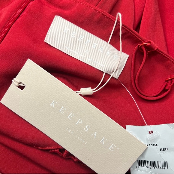 Keepsake the Label Indulge Cowl Neck Sheath Dress Size XL NWT Red Wedding Guest - Picture 11 of 14